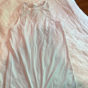 Lululemon High neck white tank